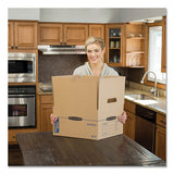 Bankers Box® Smoothmove Maximum Strength Moving Boxes, Small, Half Slotted Container (hsc), 15" X 15" X 12", Brown Kraft-blue, 8-pack freeshipping - TVN Wholesale