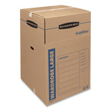 Bankers Box® Smoothmove Wardrobe Box, Regular Slotted Container (rsc), 24" X 24" X 40", Brown Kraft-blue, 3-carton freeshipping - TVN Wholesale