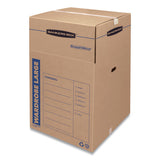 Bankers Box® Smoothmove Wardrobe Box, Regular Slotted Container (rsc), 24" X 24" X 40", Brown Kraft-blue, 3-carton freeshipping - TVN Wholesale