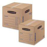Bankers Box® Smoothmove Basic Moving Boxes, Small, Regular Slotted Container (rsc), 16" X 12" X 12", Brown Kraft-blue, 25-bundle freeshipping - TVN Wholesale