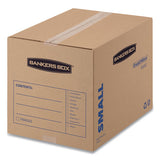 Bankers Box® Smoothmove Basic Moving Boxes, Small, Regular Slotted Container (rsc), 16" X 12" X 12", Brown Kraft-blue, 25-bundle freeshipping - TVN Wholesale