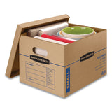 Bankers Box® Smoothmove Classic Moving And Storage Boxes, Assorted Sizes, Half Slotted Container (hsc), Brown Kraft-blue, 12-carton freeshipping - TVN Wholesale