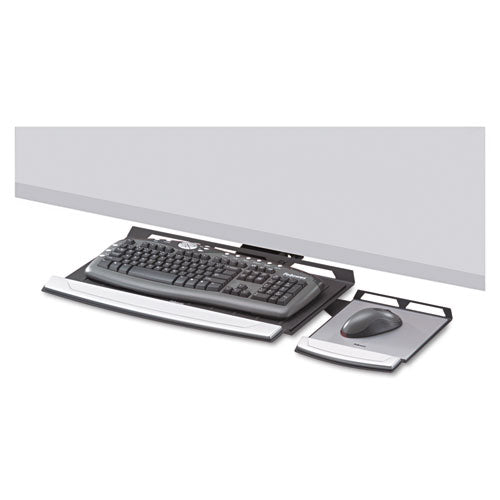 Fellowes® Office Suites Adjustable Keyboard Manager, 21.25w X 10d, Black-silver freeshipping - TVN Wholesale