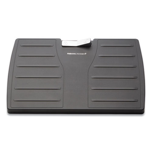 Fellowes® Adjustable Locking Footrest With Microban, 17.5w X 13.13d X 5.63, Black-silver freeshipping - TVN Wholesale