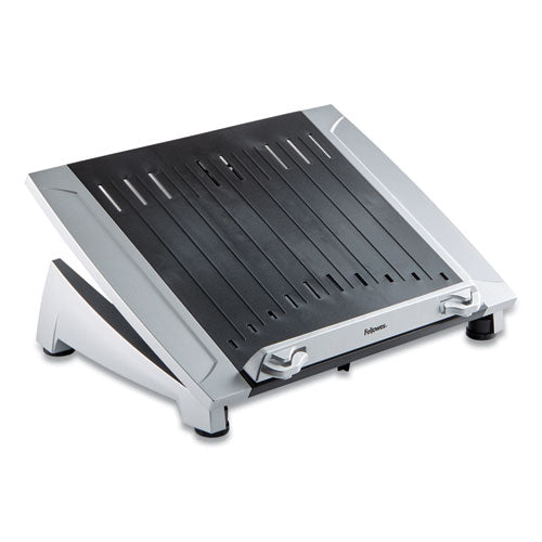 Fellowes® Office Suites Laptop Riser Plus, 15.06" X 10.5" X 6.5", Black-silver, Supports 10 Lbs freeshipping - TVN Wholesale