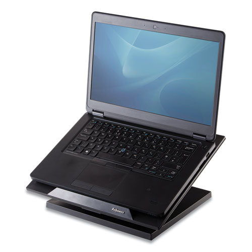 Fellowes® Designer Suites Laptop Riser, 13.19" X 11.19" X 4", Black Pearl, Supports 25 Lbs freeshipping - TVN Wholesale