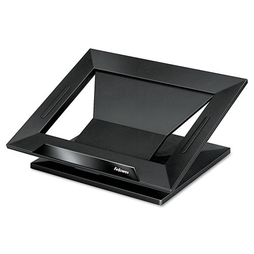 Fellowes® Designer Suites Laptop Riser, 13.19" X 11.19" X 4", Black Pearl, Supports 25 Lbs freeshipping - TVN Wholesale
