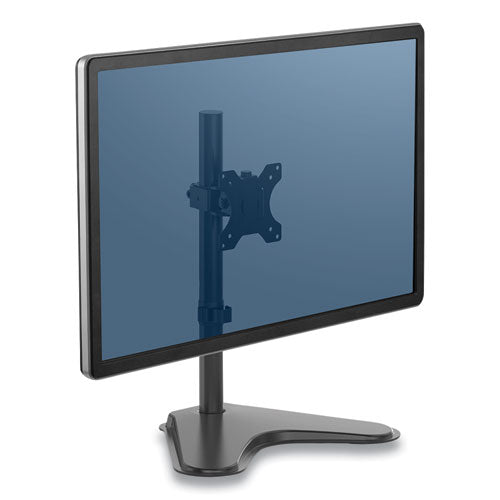Fellowes® Professional Series Single Freestanding Monitor Arm, For 32" Monitors, 11" X 15.4" X 18.3", Black, Supports 17 Lb freeshipping - TVN Wholesale