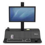 Fellowes® Lotus Ve Sit-stand Workstation, 29" X 28.5" X 27.5" To 42.5", Black freeshipping - TVN Wholesale