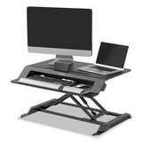 Fellowes® Lotus Lt Sit-stand Workstation, 34.38" X 28.38" X 7.62", Black freeshipping - TVN Wholesale