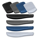 Fellowes® Plushtouch Mouse Pad With Wrist Rest, Foam, Blue, 7 1-4 X 9-3-8 freeshipping - TVN Wholesale