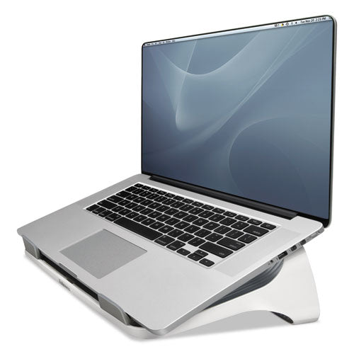 Fellowes® I-spire Series Laptop Lift, 13.19" X 9.31" X 4.13", White-gray, Supports 10 Lbs freeshipping - TVN Wholesale