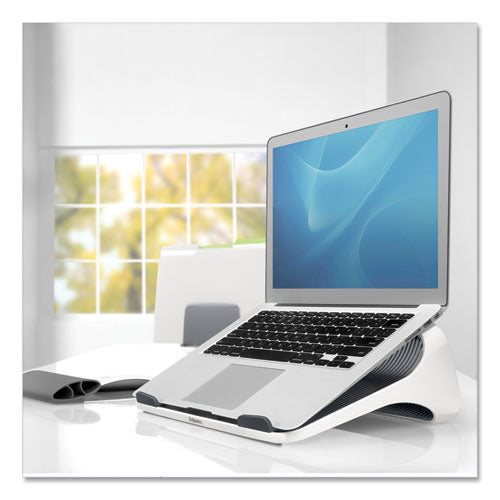 Fellowes® I-spire Series Laptop Lift, 13.19" X 9.31" X 4.13", White-gray, Supports 10 Lbs freeshipping - TVN Wholesale