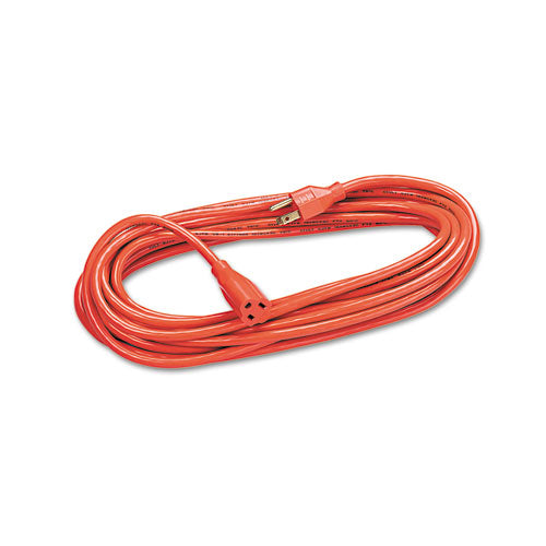 Fellowes® Indoor-outdoor Heavy-duty 3-prong Plug Extension Cord, 1-outlet, 25ft, Orange freeshipping - TVN Wholesale