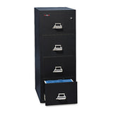 FireKing® Insulated Vertical File, 1-hour Fire Protection, 4 Letter-size File Drawers, Parchment, 17.75" X 31.56" X 52.75" freeshipping - TVN Wholesale
