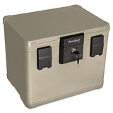 SureSeal By FireKing® Fire And Waterproof Chest, 0.6 Cu Ft, 16w X 12.5d X 13h, Taupe freeshipping - TVN Wholesale