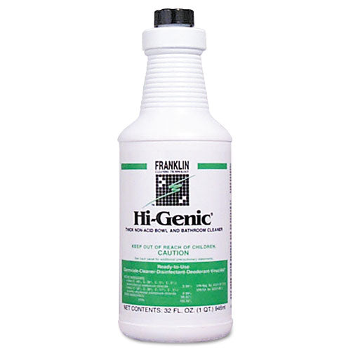 Franklin Cleaning Technology® Hi-genic Non-acid Bowl And Bathroom Cleaner, 32 Oz Bottle, 12-carton freeshipping - TVN Wholesale