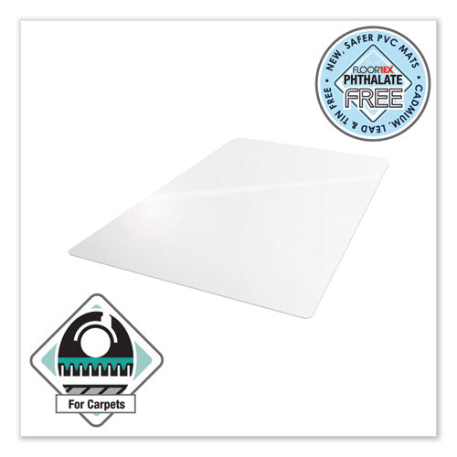 Floortex® Cleartex Ultimat Xxl Polycarb. Square General Office Mat For Carpets, 60 X 60, Clear freeshipping - TVN Wholesale