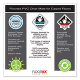 Floortex® Cleartex Ultimat Xxl Polycarb. Square General Office Mat For Carpets, 60 X 60, Clear freeshipping - TVN Wholesale