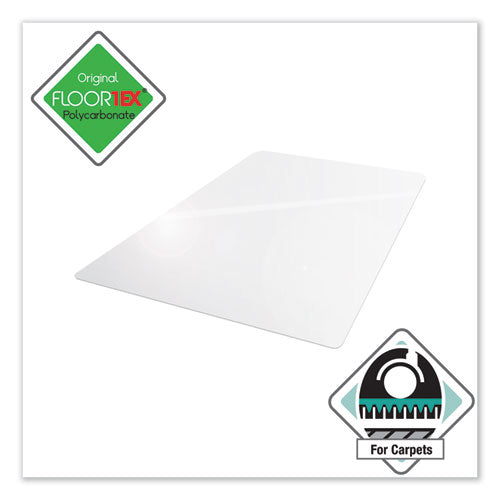 Floortex® Cleartex Ultimat Polycarbonate Chair Mat For Low-medium Pile Carpet, 48 X 79, Clear freeshipping - TVN Wholesale