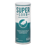Fresh Products Super-sorb Liquid Spill Absorbent, Powder, Lemon-scent, 12 Oz. Shaker Can, 6-box freeshipping - TVN Wholesale