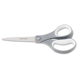 Fiskars® Contoured Performance Scissors, 8" Long, 3.13" Cut Length, Gray Straight Handle freeshipping - TVN Wholesale
