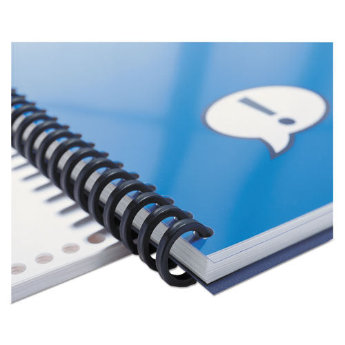 GBC® Proclick Easy Edit Spines, 5-8" Diameter, 110 Sheet Capacity, Black, 100-box freeshipping - TVN Wholesale