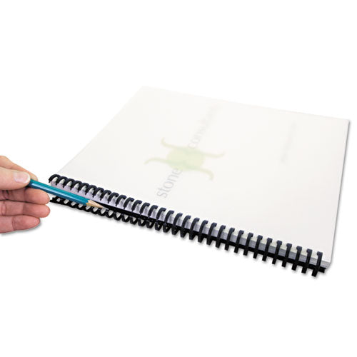 GBC® Proclick Easy Edit Spines, 5-16" Diameter, 45 Sheet Capacity, Black, 25-pack freeshipping - TVN Wholesale