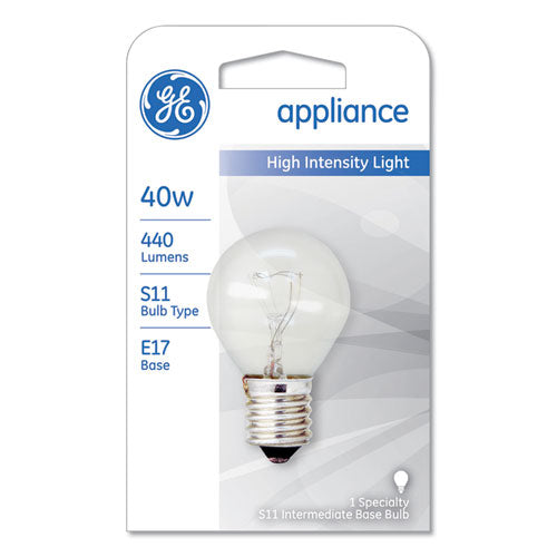 GE Incandescent S11 Appliance Light Bulb, 40 W freeshipping - TVN Wholesale