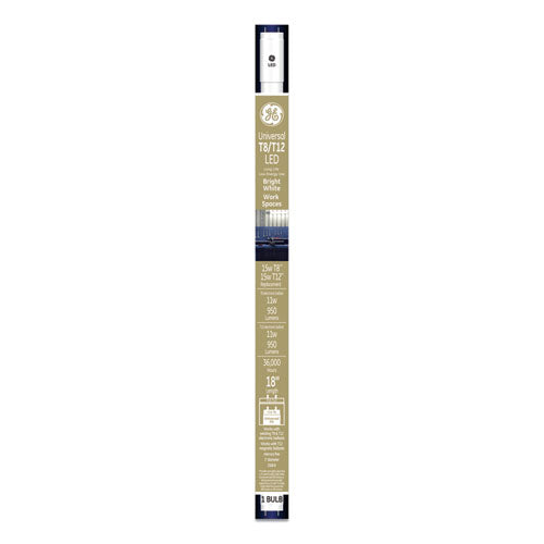 GE 18" T8-t12, 15 W, T8 Tube, Bright White, 6-carton freeshipping - TVN Wholesale