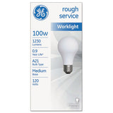 GE Rough Service Incandescent Worklight Bulb, A21, 100 W, 1,160 Lm freeshipping - TVN Wholesale