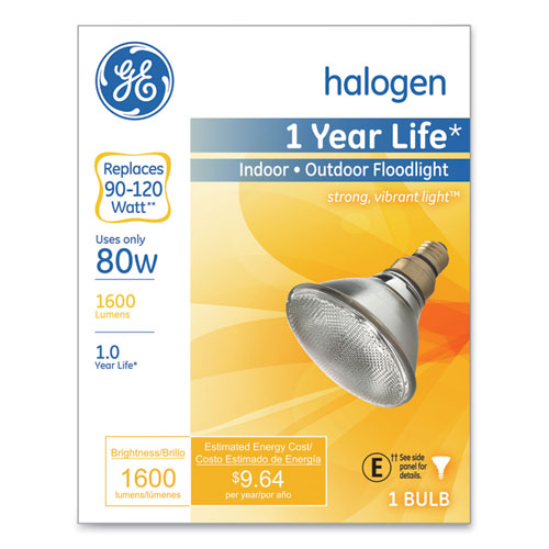 GE Energy-efficient Par38 Halogen Bulb, 90 W, Crisp White freeshipping - TVN Wholesale
