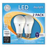 GE 100w Led Bulbs, 15 W, A19, Daylight, 2-pack freeshipping - TVN Wholesale