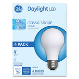 GE Classic Led Daylight Non-dim A19 Light Bulb, 8 W, 4-pack freeshipping - TVN Wholesale