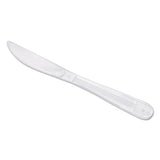 GEN Wrapped Cutlery, 6.25" Knife, Mediumweight, Polypropylene, White, 1,000-carton freeshipping - TVN Wholesale