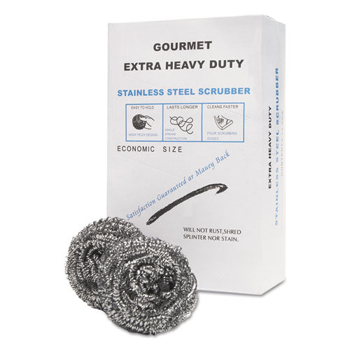 GEN Stainless Steel Scrubber, Steel, 72-carton freeshipping - TVN Wholesale