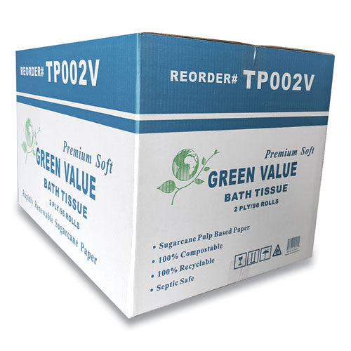 GEN Two-ply Bath Tissue, Septic Safe, White, 420 Sheets-roll, 96 Rolls-carton freeshipping - TVN Wholesale