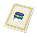 Geographics® Archival Quality Parchment Paper Certificates, 11 X 8.5, Horizontal Orientation, Natural With White Diplomat Border, 50-pack freeshipping - TVN Wholesale