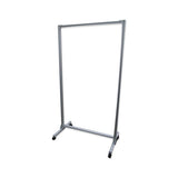 Ghent Acrylic Mobile Divider, 38.5" X 23.75" X 74.19", Acrylic; Aluminum, Clear freeshipping - TVN Wholesale