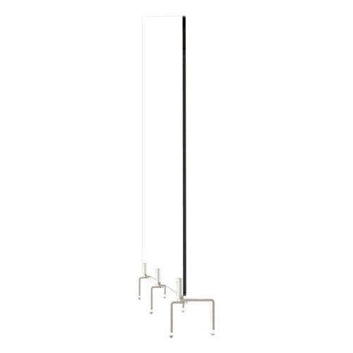 Ghent Clear Partition Extender With Attached Clamp, 36 X 3.88 X 18, Thermoplastic Sheeting freeshipping - TVN Wholesale