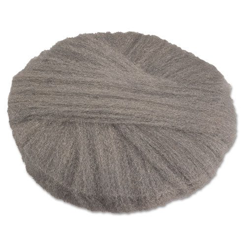 GMT Radial Steel Wool Pads, Grade 3: Cleaning And Polishing, 20" Diameter, Gray, 12-carton freeshipping - TVN Wholesale