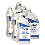 Lucas Oil Liquid Hand Sanitizer, 0.5 Gal Bottle, Unscented, 6-carton freeshipping - TVN Wholesale