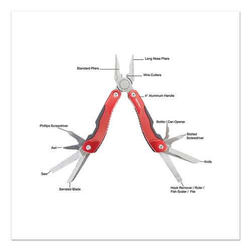 Sheffield 15-in-1 All-purpose Stainless Steel Tool With Belt Pouch freeshipping - TVN Wholesale