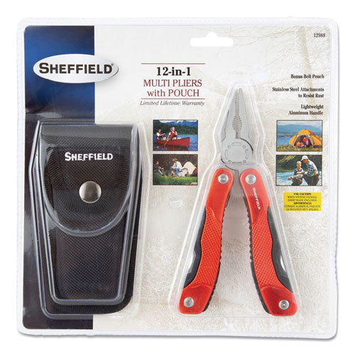 Sheffield 15-in-1 All-purpose Stainless Steel Tool With Belt Pouch freeshipping - TVN Wholesale