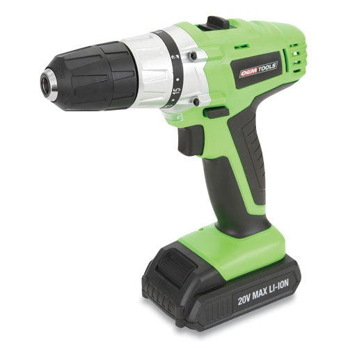 OEMTOOLS® 20v Max.li-ion 3-8 Inch Drive Cordless Drill freeshipping - TVN Wholesale