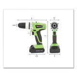OEMTOOLS® 20v Max.li-ion 3-8 Inch Drive Cordless Drill freeshipping - TVN Wholesale