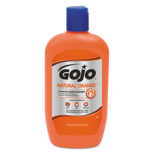 GOJO® Natural Orange Pumice Hand Cleaner, Citrus, 14 Oz Bottle freeshipping - TVN Wholesale