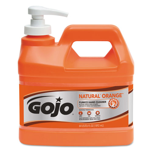 GOJO® Natural Orange Pumice Hand Cleaner, Citrus, 0.5 Gal Pump Bottle, 4-carton freeshipping - TVN Wholesale