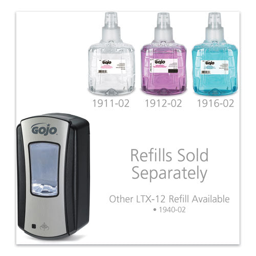 GOJO® Ltx-12 Touch-free Dispenser, 1,200 Ml, 5.75 X 3.33 X 10.5, Brushed Chrome-black freeshipping - TVN Wholesale