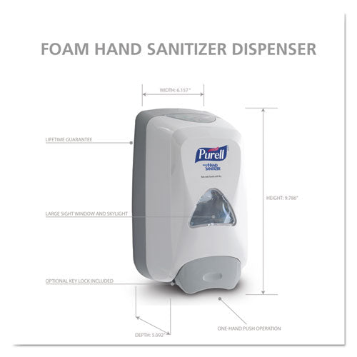 PURELL® Fmx-12 Foam Hand Sanitizer Dispenser, 1,200 Ml Refill, 6.6 X 5.13 X 11, White freeshipping - TVN Wholesale